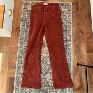 Madewell Brick Corduroy Trousers